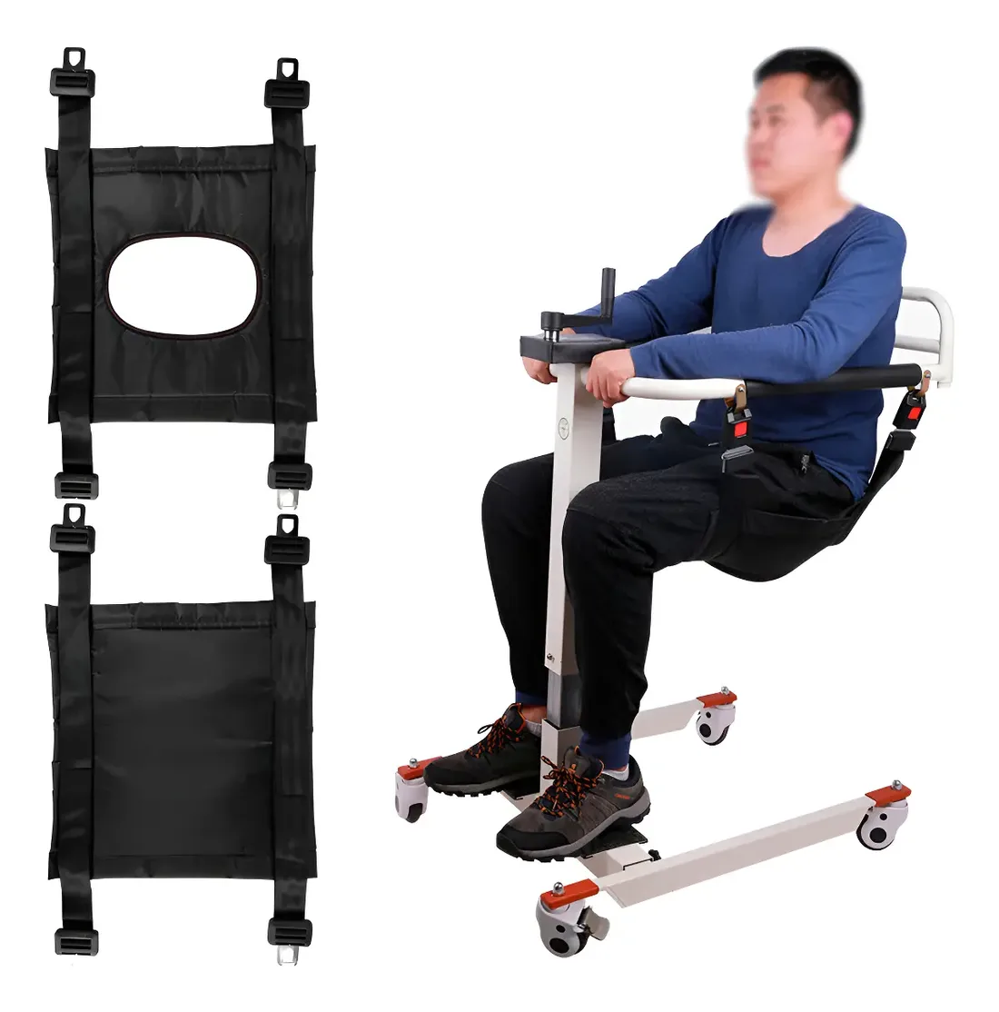 Silla elevable de transferencia hidráulica portátil